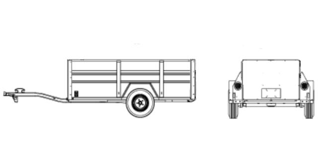 Rental store for TRAILER, UTILITY 4  X 7 in Tacoma WA