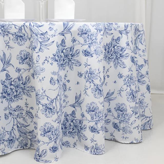 Where to find LINEN 120 RND FRENCH TOILE BLUE in Tacoma